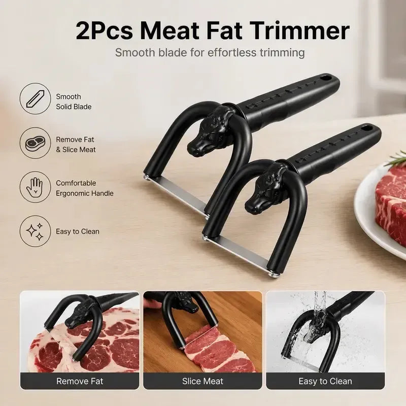 Beef & Pork Slicer-Handheld Meat Fat Trimming Knife