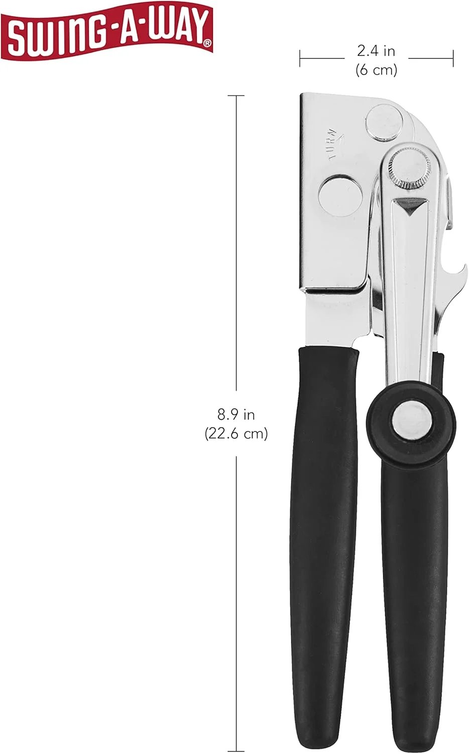 Manual Can Opener with Soft Handles,Commercial Can Openers Heavy Duty