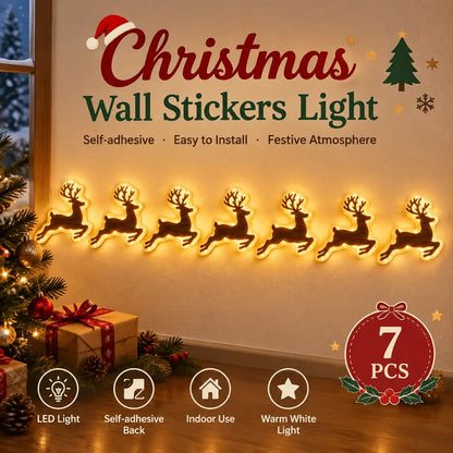 Hot sales🔥LED Santa & Reindeer Christmas Wall Decor