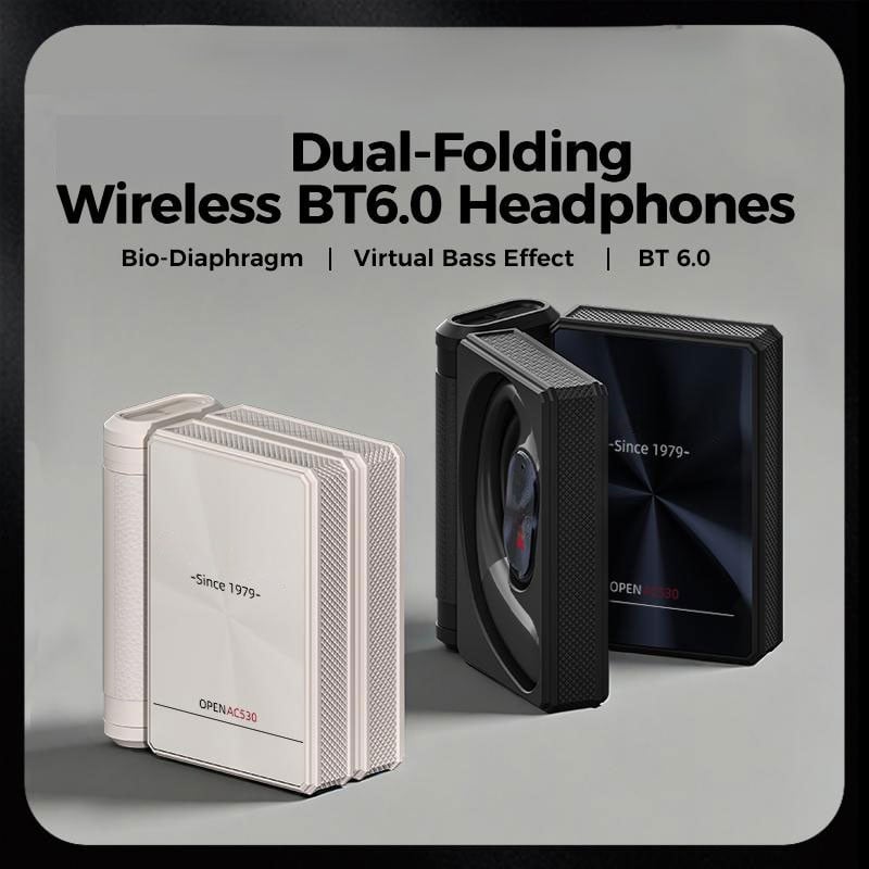 🔥Monster Ear Buds  - Headphones Bluetooth with Dual-Fold Design