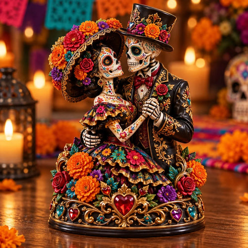 Day of the Dead Catrina Figurines – 3 Colorful Character Styles