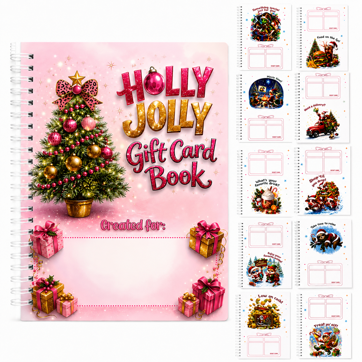 🎄Personalized Christmas Cash Holder Book – Creative Holiday Scavenger Hunt Gift 🎅