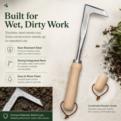 Buy 1 Get 1 Free 🔥Stainless Steel Crevice Weeder / L-Shape Hand Hoe