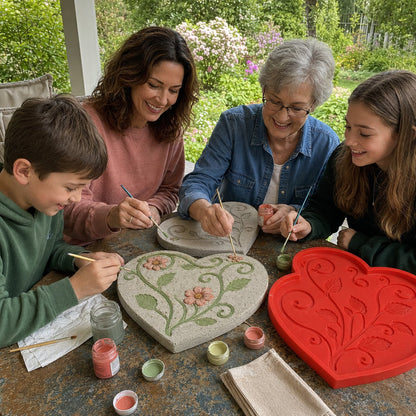 💥 LAST DAY 49% OFF – 🌿 Reusable Decorative Garden Stepping Stone Mold – Make Your Garden Truly One of a Kind