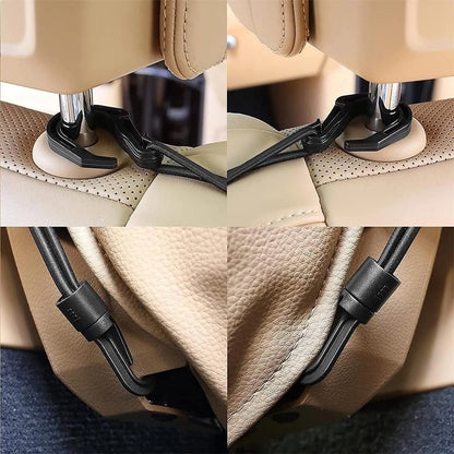 2(Pcs)Upgraded Stretch Car Seat Mesh Storage Net | Backseat Pet & Child Safety Barrier