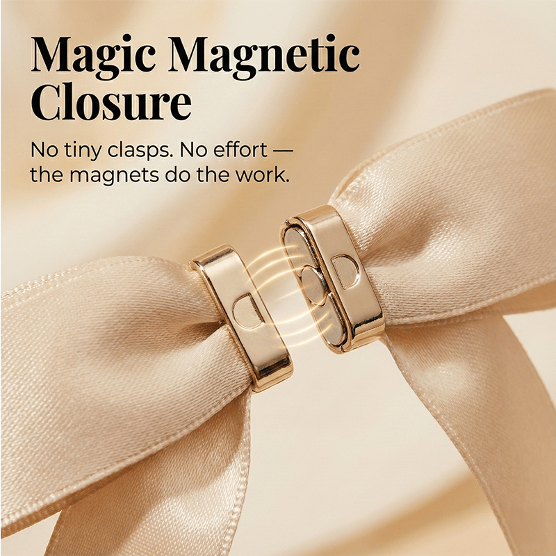 Buy 1 Get 1 Free🎀 The 'Instant Elegant': Magnetic Snap-On Bow Hair Clip