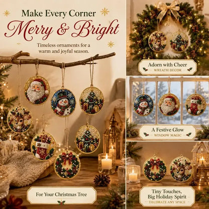⏳ Last Day 49% OFF – 🎄Beginner-Friendly Christmas Pearl & Gem Diamond Painting DIY Kit | 6 Festive Ornament Designs with Sparkling Pearls, Faceted Gems & 3D Layered Detail 💕