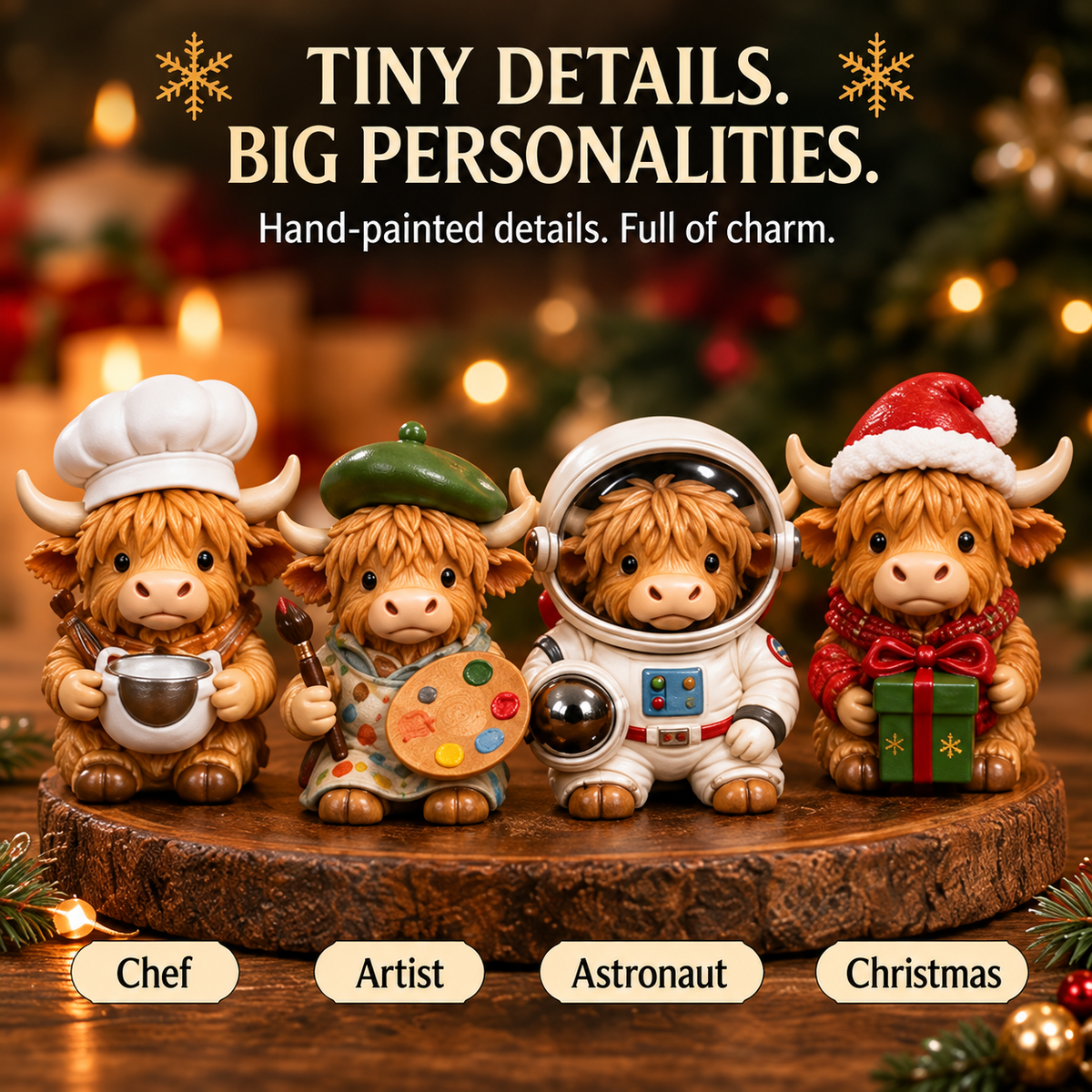 ⏳ Last Day 49% OFF –🐮24-Day Highland Cow Advent Calendar