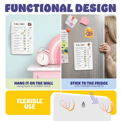 🎁Magnetic Kids Chore Chart With Visual Daily Routine Checklist