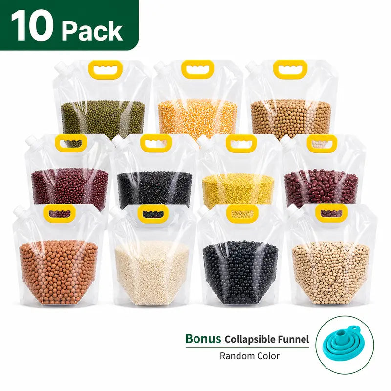 Reusable Food Storage Bags, Leakproof & Moisture-Resistant Pouches