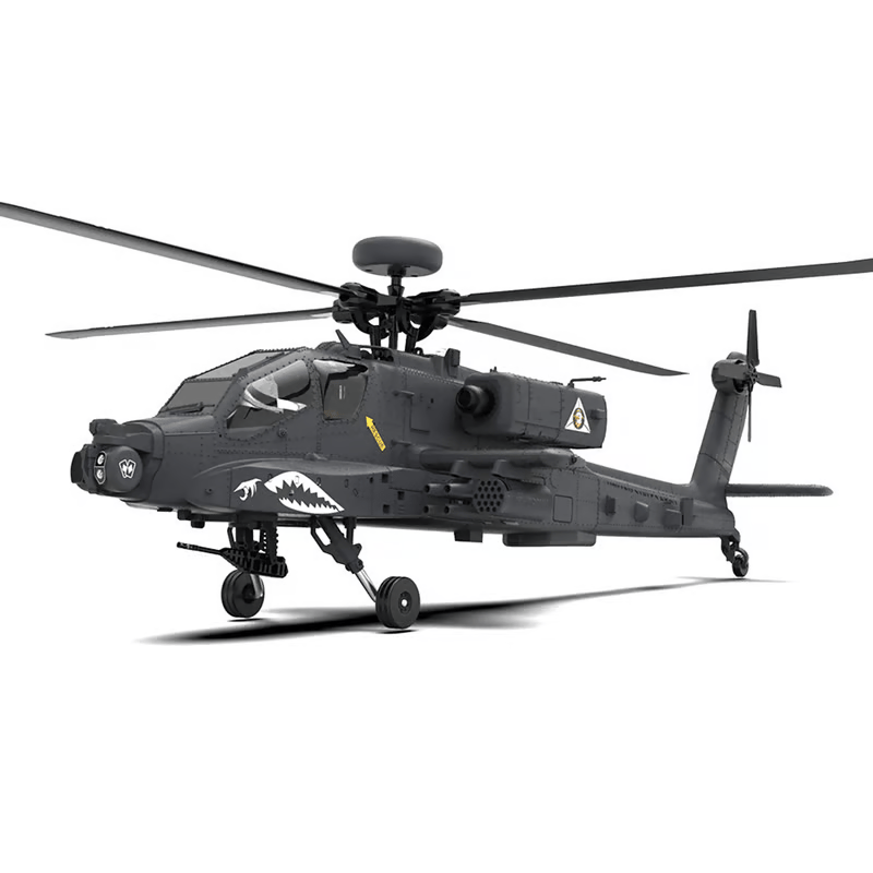 💯YU XIANG F11-S AH64 Apache RC Helicopter 1/32 2.4G 6CH RTF GPS Smart Version