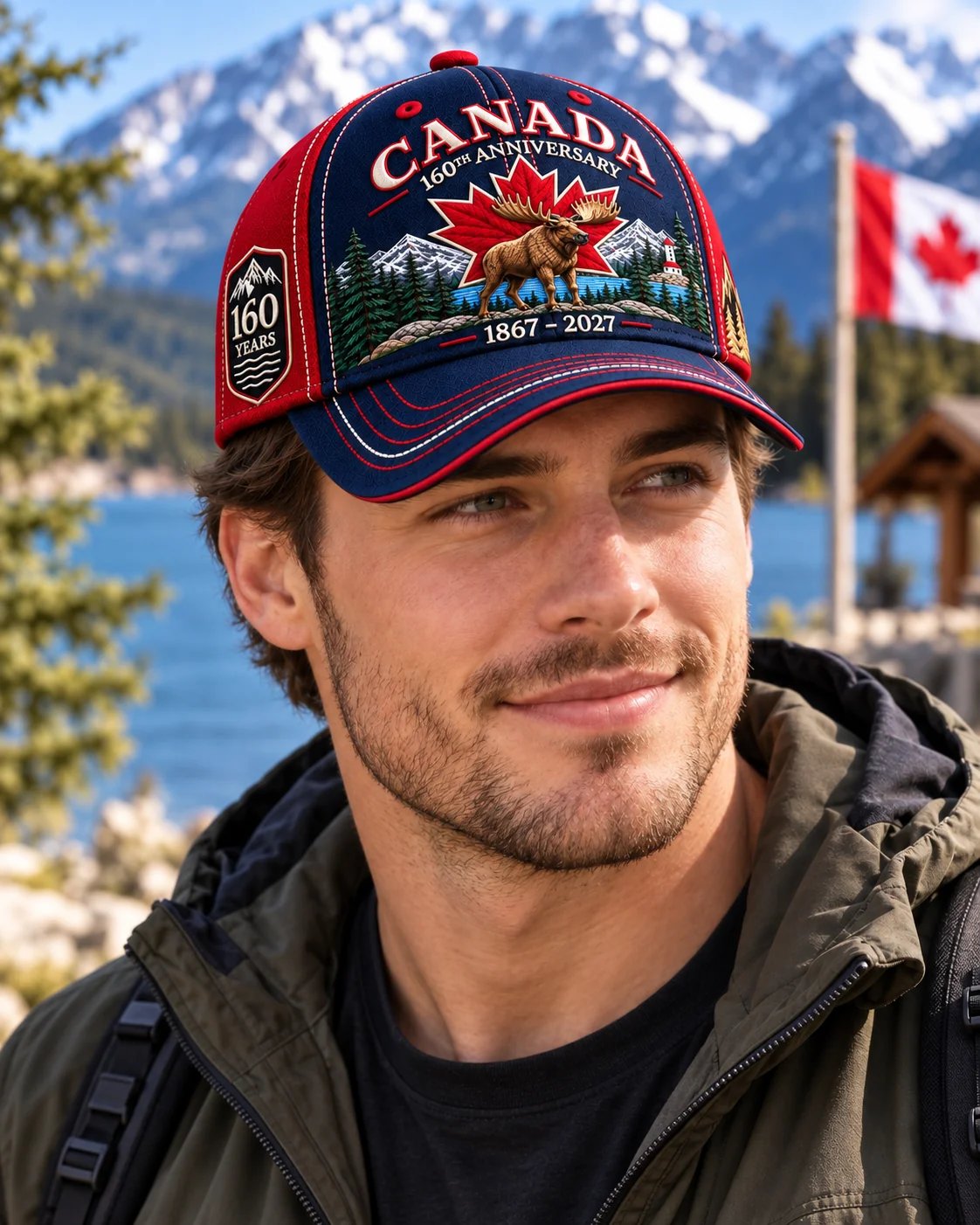 🍁 Canada 160th Anniversary 1867–2027 – Premium Embroidered Heritage Cap100% Cotton • Detailed Embroidery • Comfortable Fit