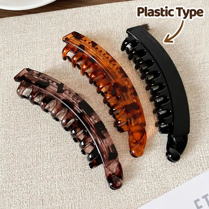 6 PCS Banana Hair Clips for Women, Cute and Stylish French Hair Claw Clips