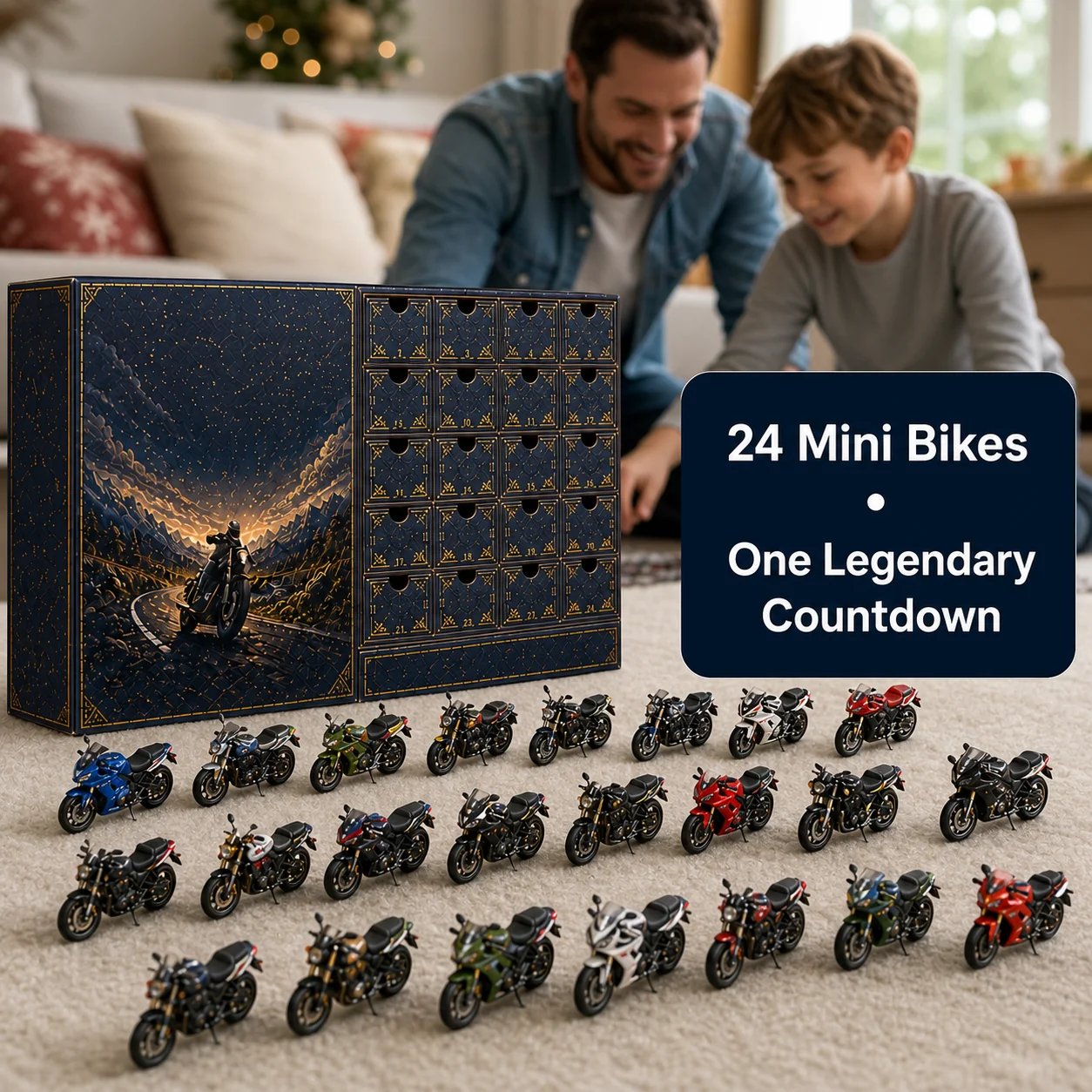 💯2026 Motorcycle Legends Advent Calendar – 24 Days, 24 Mini Motorcycles, 24 Legendary Rides