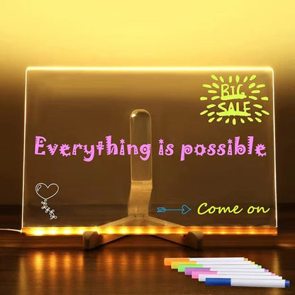 🖌Fashion Hot Sale 49% OFF -  LED Note Board with Colored Pens