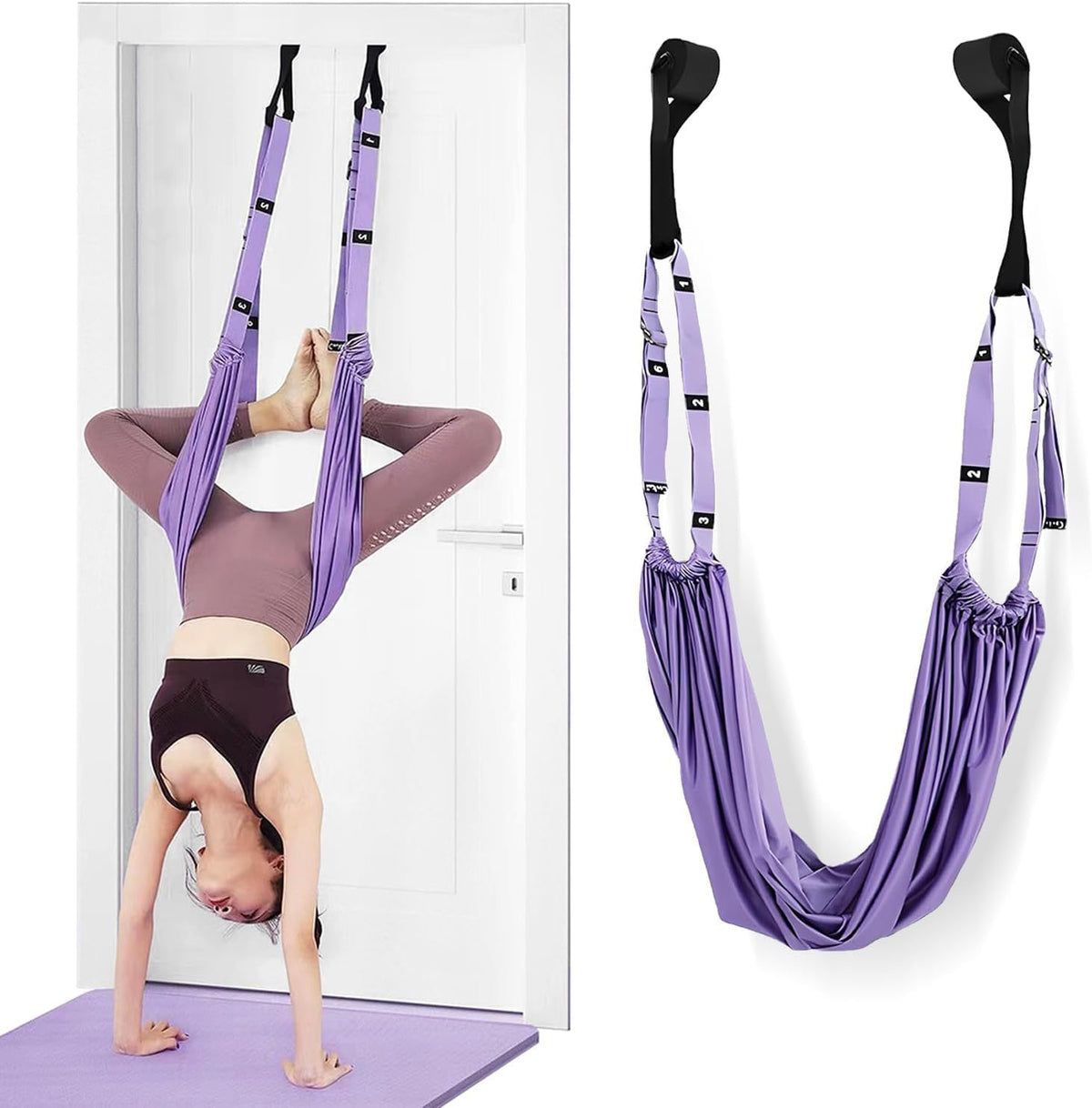 Daily Home Stretch Routine✨, Door‑Hanging Yoga Band for Muscle Relaxation & Body Wellness💪