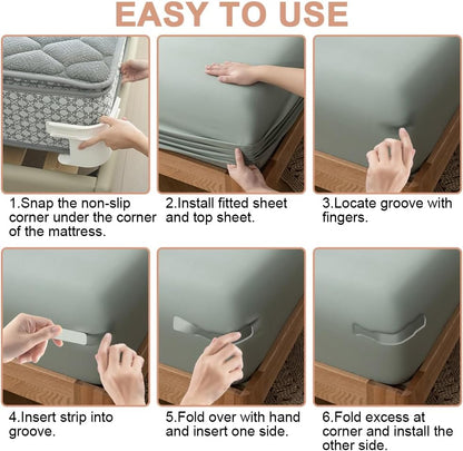 4pcs Lock Sheet Holders, Bed Sheet Lock Clips