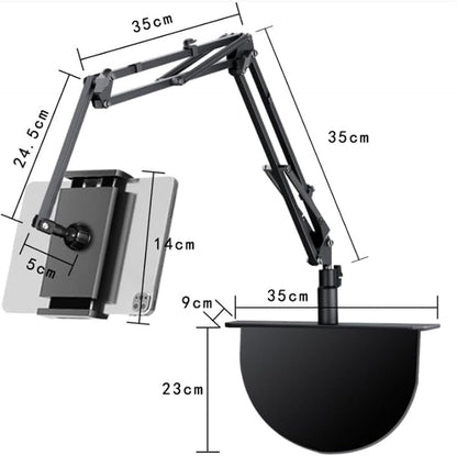 360° Rotatable Lazy Tablet Stand – Adjustable Arm for Bedside & Desk📱