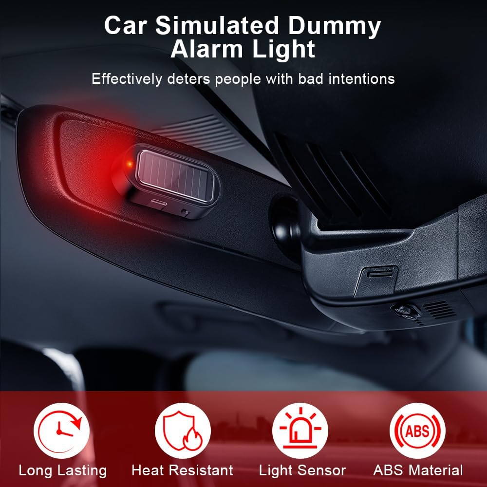 Buy 1 Get 1 Free🚨Solar Car Anti-Theft Light - Light Sensor Auto Flash Fake Warning Light for All Cars🚗