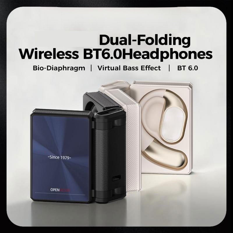 🔥Monster Ear Buds  - Headphones Bluetooth with Dual-Fold Design