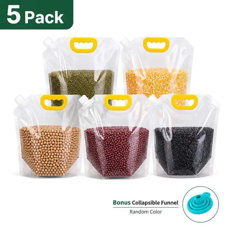Reusable Food Storage Bags, Leakproof & Moisture-Resistant Pouches