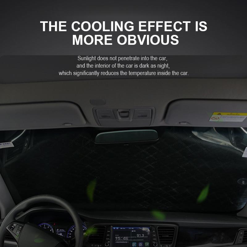 🚗Limited Time Promotion 50% OFF ✨ 4-Layer Magnetic Windshield Car Cover - Thermal Insulation & Frost Protection with Easy Installation ❄️🔗
