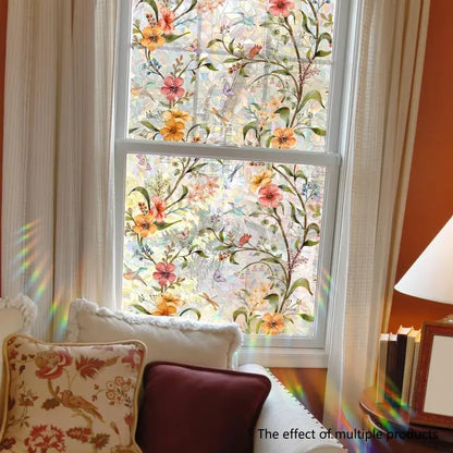 🌸 Floral Static Cling Window Sticker