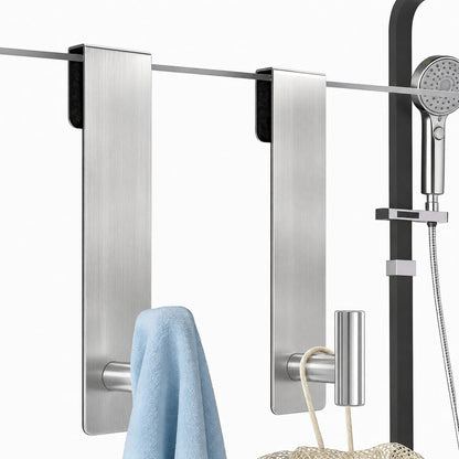 Shower Door Hooks Fit 3/8' (10mm) Glass Door, 2 Pack