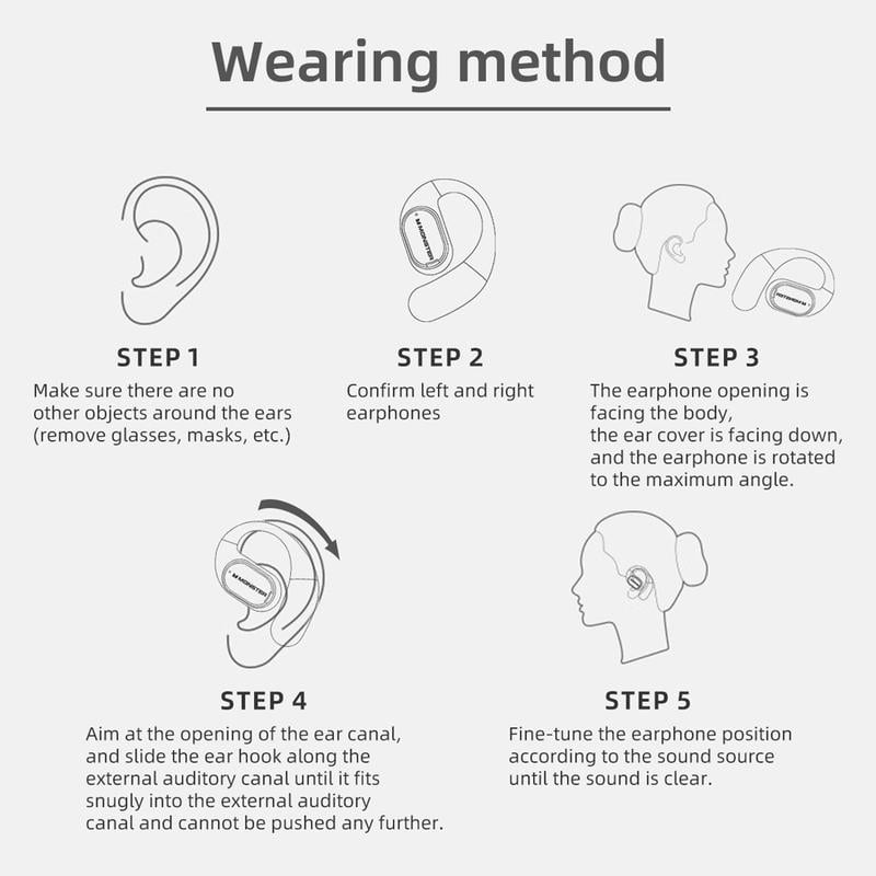 🔥Monster Ear Buds  - Headphones Bluetooth with Dual-Fold Design