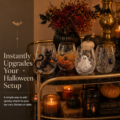 👻🎃Halloween Wine Glass Collection Gift Box Set