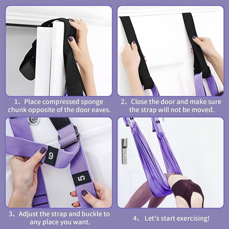 Daily Home Stretch Routine✨, Door‑Hanging Yoga Band for Muscle Relaxation & Body Wellness💪