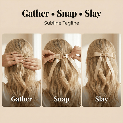 Buy 1 Get 1 Free🎀 The 'Instant Elegant': Magnetic Snap-On Bow Hair Clip