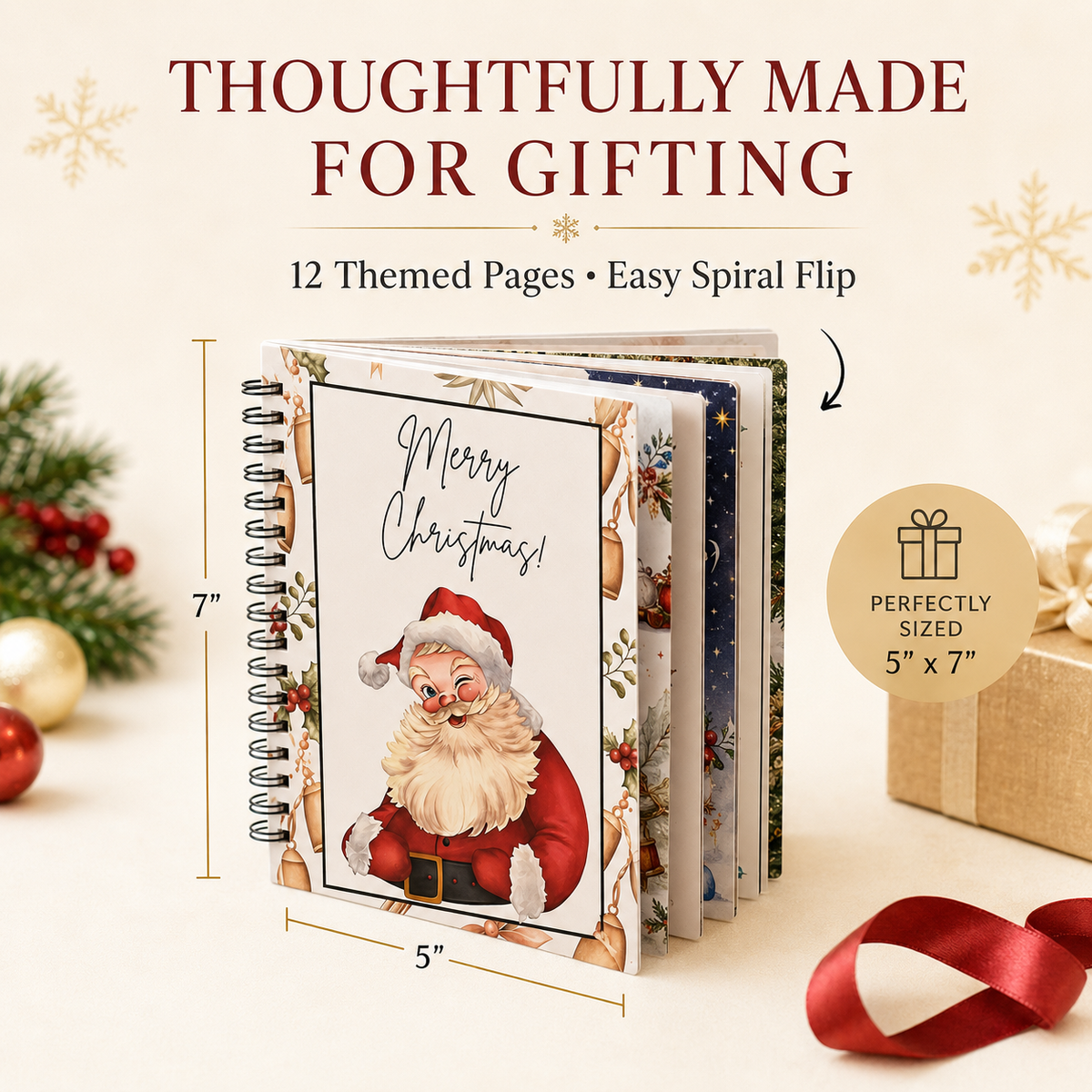🎄Personalized Christmas Cash Holder Book – Creative Holiday Scavenger Hunt Gift 🎅