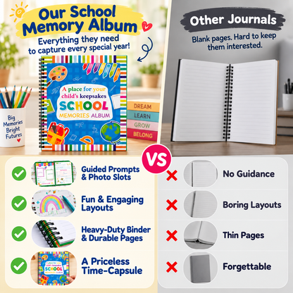 'Capture Every School Year: The Ultimate Kids Memory & Keepsake Book 📖'