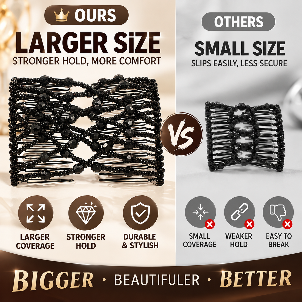 🪄 Stretchy Magic Hair Clip & Easy Bun Maker Hair Accessory