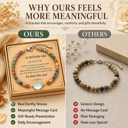 ✨ Mustard Seed Faith Mountain Bracelet | Inspirational Jewelry Gift for Her