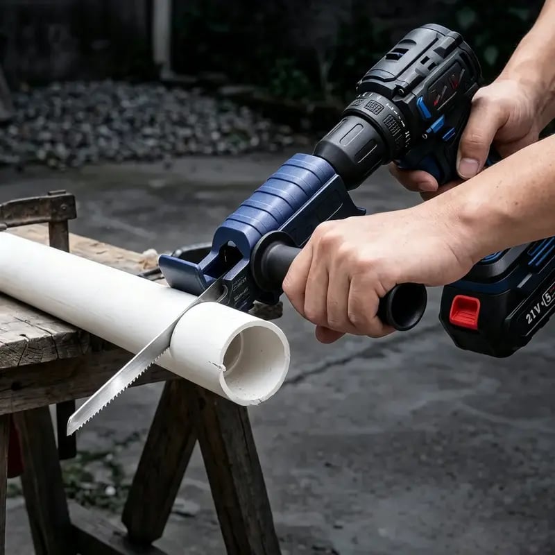 🔧 Electric Drill to Reciprocating Saw Converter Attachment