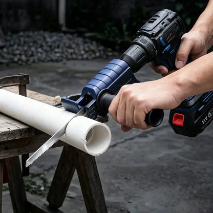 🔧 Electric Drill to Reciprocating Saw Converter Attachment