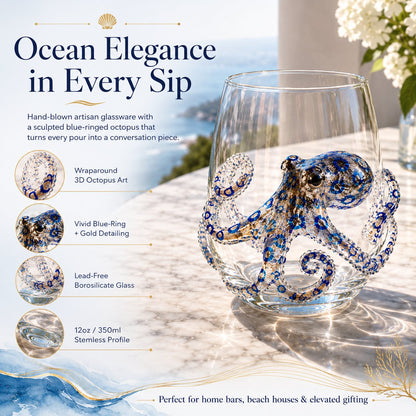 🎁The Perfect Beach House Gift🌊3D Ocean Animal Artisan Glassware Collection