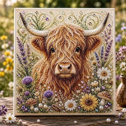 🐾🌿 Premium 3D Pearl Animal Wall Art Kit | Luxury Flocked Canvas with Scratch-Resistant Non-Fading Pearl Beads DIY Nature-Inspired Decor ✨