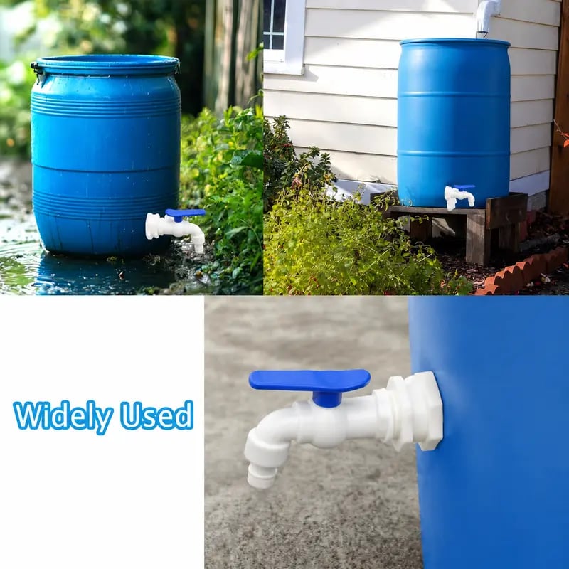 🚰 🔥 Limited Time 49% OFF | Rain Barrel Spigot Kit – 1/2' PVC Faucet Set