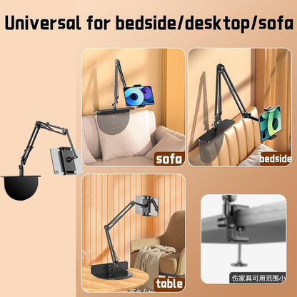 360° Rotatable Lazy Tablet Stand – Adjustable Arm for Bedside & Desk📱