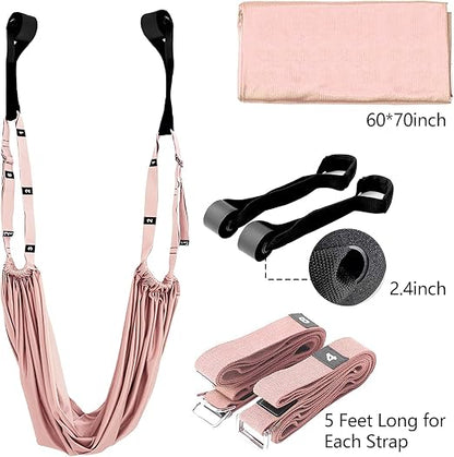 Daily Home Stretch Routine✨, Door‑Hanging Yoga Band for Muscle Relaxation & Body Wellness💪