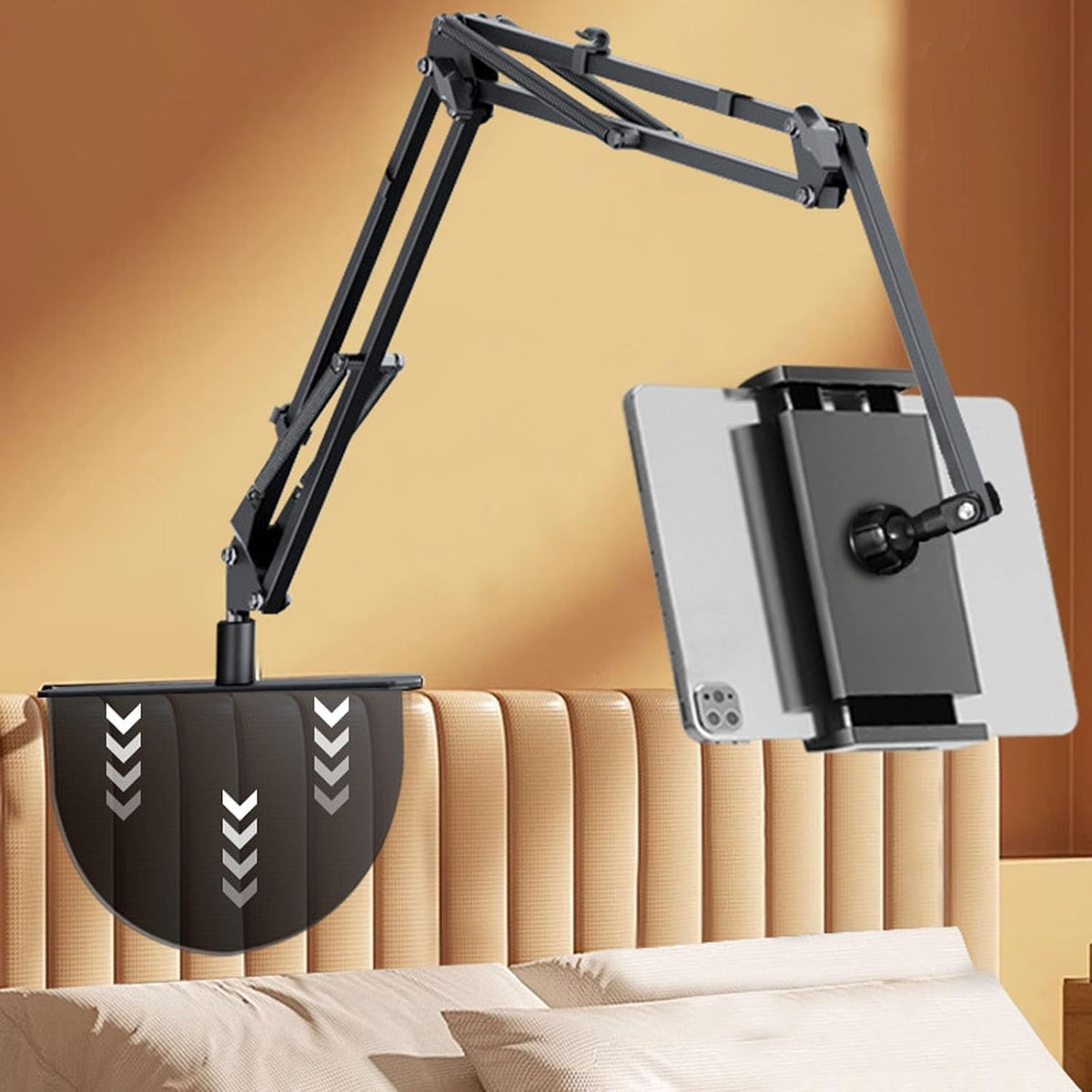 360° Rotatable Lazy Tablet Stand – Adjustable Arm for Bedside & Desk📱