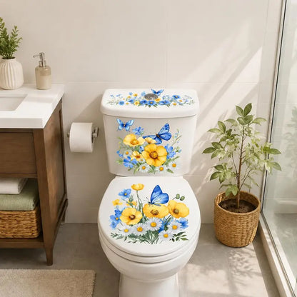 3 Piece Bathroom Toilet Sticker Set