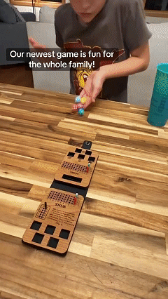 🔥 LAST DAY 49% OFF – ⚓ Ship, Captain, Crew Travel Dice Game | Compact Cherry-Wood Game with Dice, Scoring Pegs & Leatherette Carry Case for 2–4 Players 🎲✨