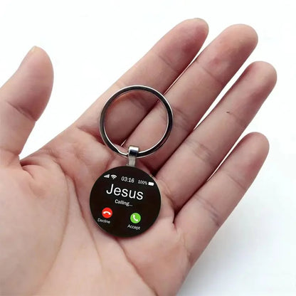 Jesus Calling Christian Key Ring – Inspirational Faith Gift & Religious Reminder