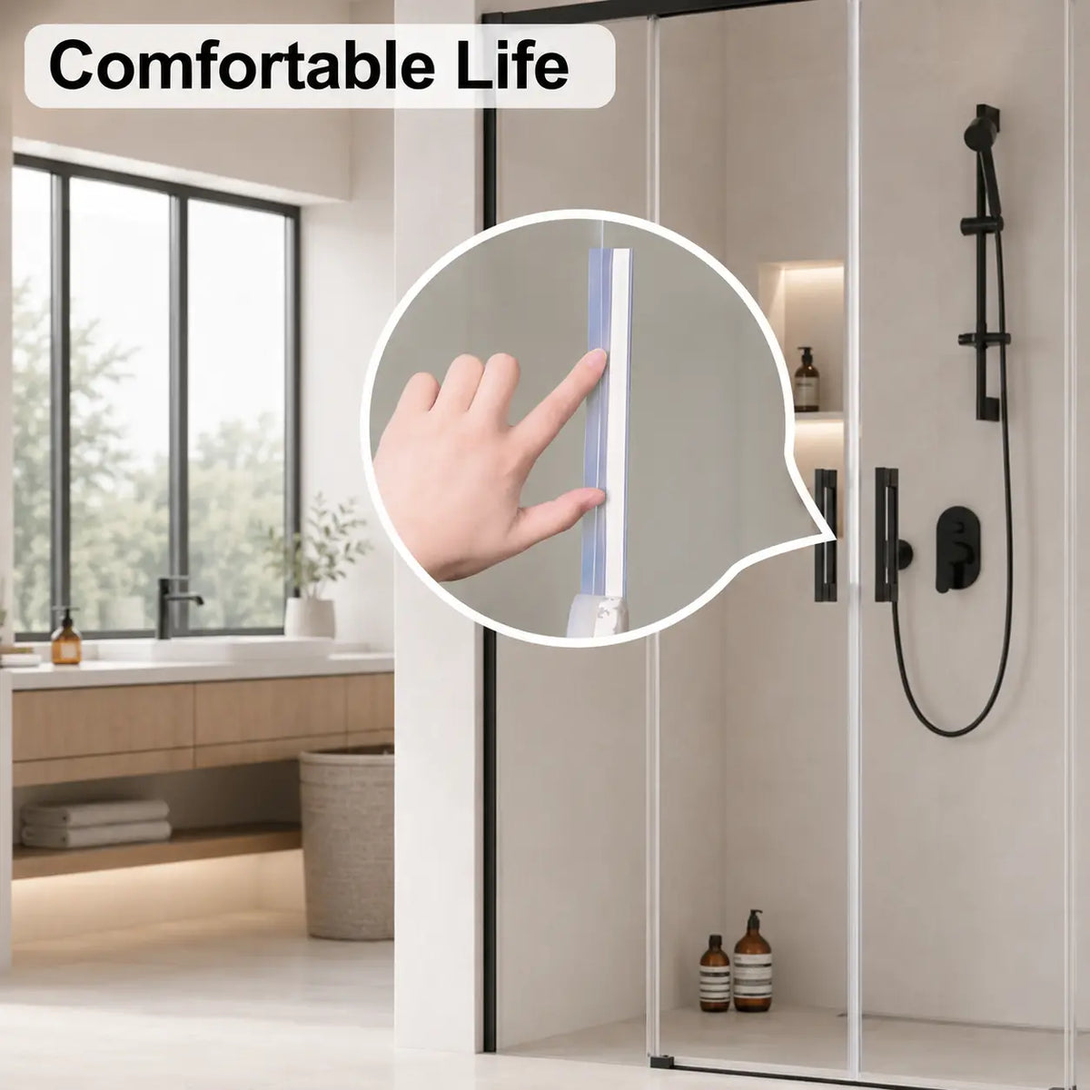 Adhesive Weather Stripping Tape — All-Season Door & Window Draft Stopper