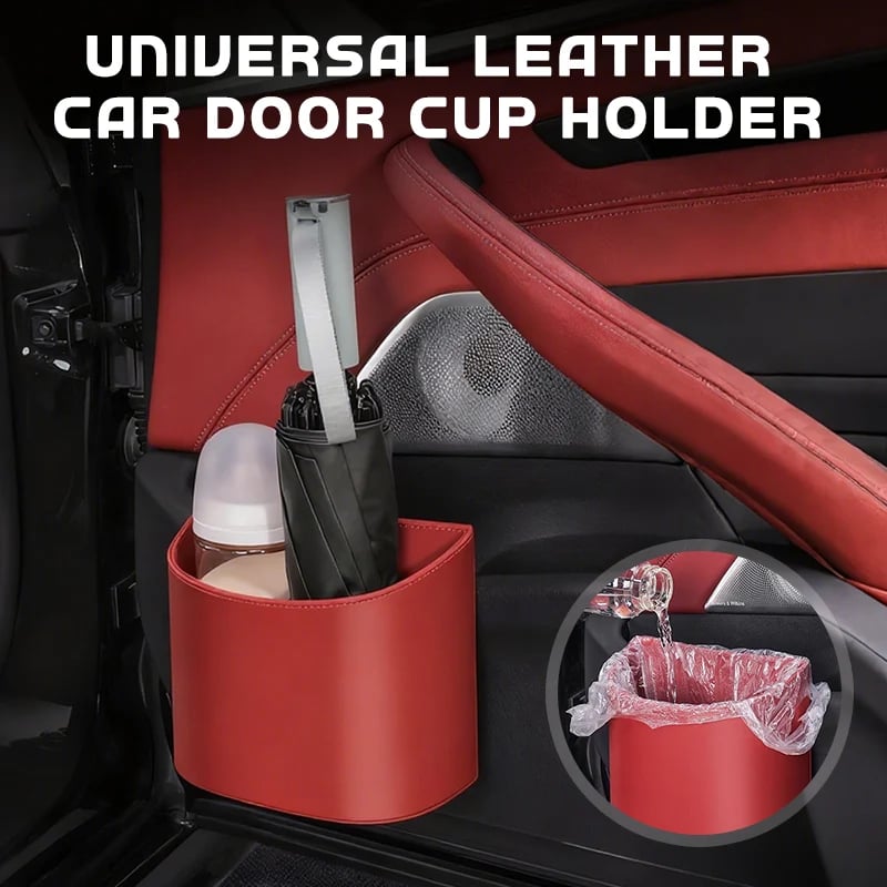 🥳 49% OFF! 🚗Multi‑Purpose Car Side Storage Bin, For Cups Umbrellas & Garbage
