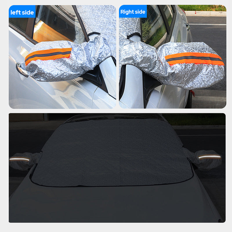 🚗Limited Time Promotion 50% OFF ✨ 4-Layer Magnetic Windshield Car Cover - Thermal Insulation & Frost Protection with Easy Installation ❄️🔗